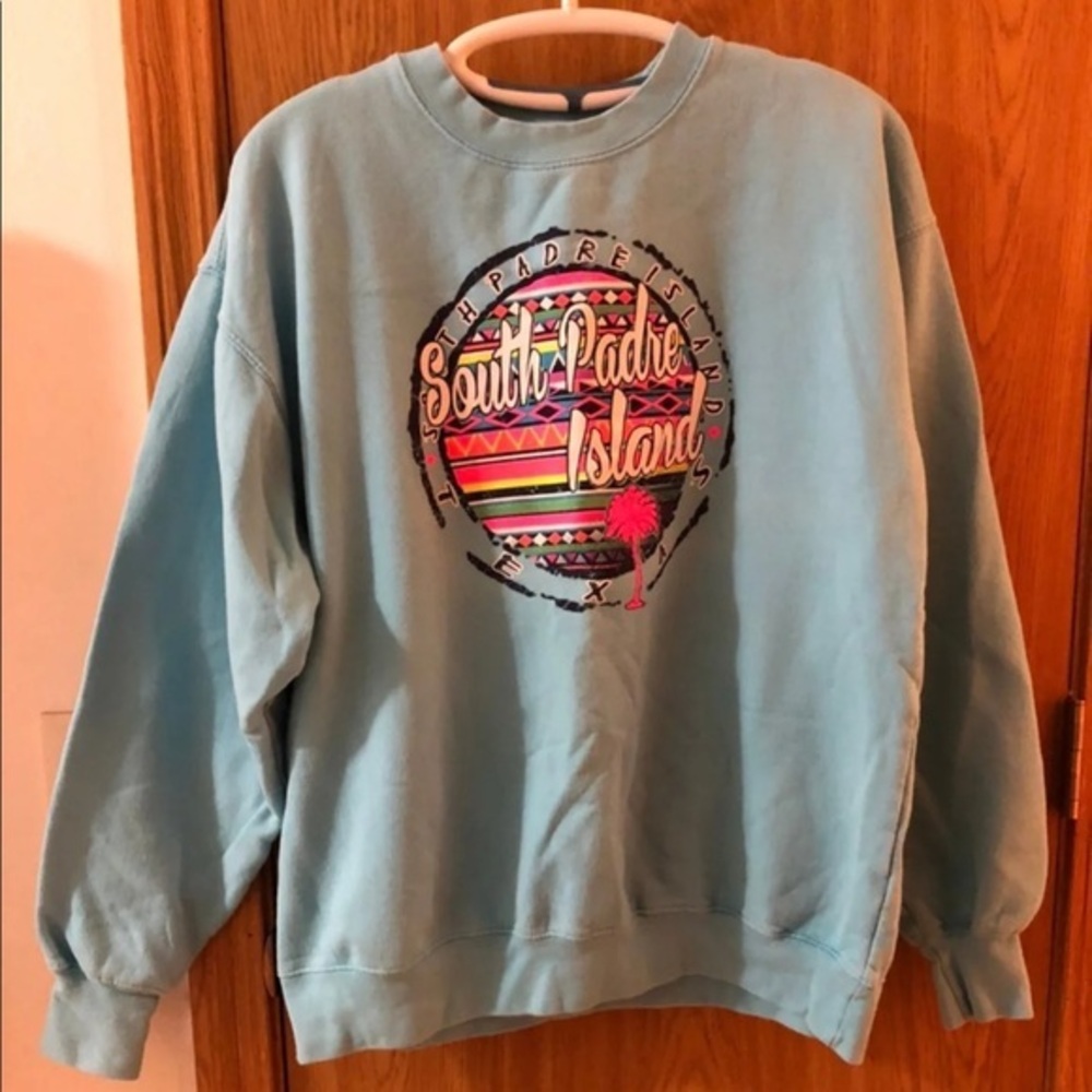 Pacific And Co Sweatshirt Unisex Size Lg Blue‎ Long Sleeve